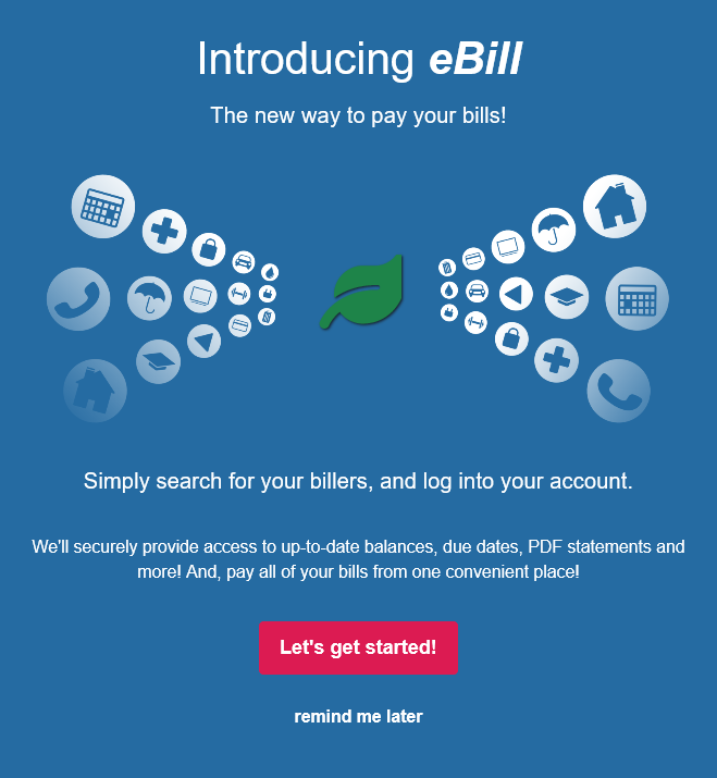 Introducing eBill Ad example